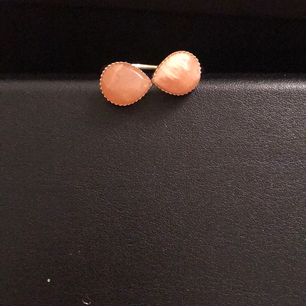 Anthropologie Adjustable Opal Tear Drop Ring Sz 6